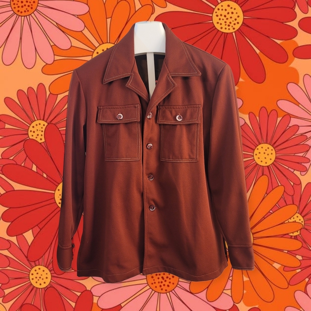 Mens 70s Polyester Leisure Jacket